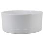 Pflanzschale LUXAM, Keramik, weiß, 10,5cm, Ø22,5cm