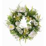 Deko Sommerkranz FAHIRA, Ranunkel, Gänseblümchen, creme, Ø25cm