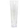 Bodenvase Konisch AMNA OCEAN aus Glas, recycelt, klar, 50cm, Ø15cm