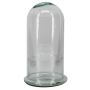 Haube aus Glas FRANKHILDE mit Teller, recycelt, transparent, 27cm, Ø15,1cm