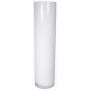 Glas Bodenvase Zylinder SANSA OCEAN, weiß, 60cm, Ø15cm