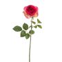 Kunstrose BRUNETTE, pink-grün, 70cm, Ø11cm