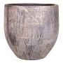 Keramik Blumentopf AETIOS, Farbverlauf, gold-braun, 24cm, Ø24cm