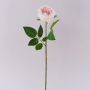Rose künstlich MARNUK, creme-rosa, 60cm, Ø9cm