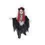 Halloween Skelettfigur LA CATRINA mit Rosen im Haar, Sound- und Bewegunsfunktion, LEDs, 60x30x100cm