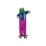 Halloween Grusel Clown MOREDO mit Sound- und Bewegunsfunktion, LEDs, 50x70x160cm