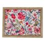 Knietablett BJARKA, Blumen Motiv, bunt, 43x33x7cm