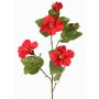 Künstlicher Zweig Hibiskus TELSIMA mit Blüten, rot, 80cm