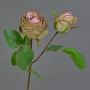 Kunstblume Rose RENATUS, violett-rosa-grün, 45cm, Ø6-8cm