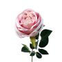 Plastik Blume Rose CHERLEN, rosa-creme, 65cm, Ø10cm