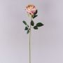 Plastik Blume Rose CHERLEN, rosa-creme, 65cm, Ø10cm