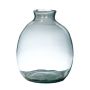 Flaschenvase NERRASITA aus Glas, recycelt, klar, 26,5cm, Ø23,5cm
