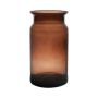 Blumenvase Glas HANNA EARTH, braun-klar, 29,5cm, Ø15cm