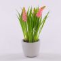 Kunstblume Traubenhyazinthe NARMADA im Zementtopf, rosa, 20cm