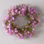 Deko Schleierkraut Kranz LITAGO, rosa-violett, Ø20cm