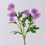 Fake Blumenzweig Kugeldistel TRAUDLINDE, lila, 55cm, Ø3-4cm