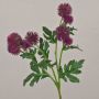 Fake Blumenzweig Kugeldistel TRAUDLINDE, violett, 55cm, Ø3-4cm