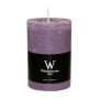 Stumpenkerze AURORA, mauve, 10cm, Ø6,8cm, 42h - Made in Germany