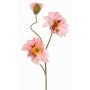 Dekozweig Mohnblume PEJA, rosa, 90cm, Ø11-13cm
