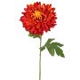 Kunstblume Chrysantheme DELPHINA, dunkelorange, 65cm, Ø14cm