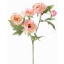 Künstlicher Zweig Pfingstrose LARDUAN, Eco Collection, rosa-weiß, 60cm, Ø7cm