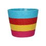 Pflanzkorb NERIONKO MULTI, türkis-rot-gelb-pink, 13cm, Ø15,5cm