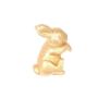 Dekofigur Hase DROOPY aus Kunststoff, gold, 6x3,5x5cm