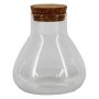 Vorratsglas PEPPA mit Korkdeckel, klar, 11,5cm, Ø10,3cm