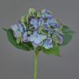Hortensie Kunstblume GABRIELLA, blau-grün, 50cm, Ø17cm