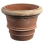 Terrakotta Pflanztopf MONDAR mit Rillen, outdoor, handmade, 53cm, Ø70cm