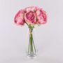 Pfingstrosen Strauß künstlich LISSADA, rosa-pink, 30cm