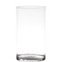 Glas Vase Zylinder SANYA EARTH, klar, 30cm, Ø16cm