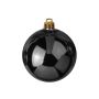 Weihnachtskugel TEODORA, 4 Stück, glänzend schwarz, Ø10cm