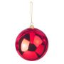 Weihnachtskugel TEODORA, glänzend rot, Ø30cm
