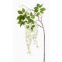 Künstliche Blume groß Blauregen Zweig NISSRINE mit Blüten, weiß, 145cm