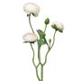 Dekoblumen Zweig Ranunkel JIXIANG, weiß-rosa, 50cm