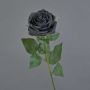 Künstliche Rose KAILIN, schwarz, 65cm, Ø9cm