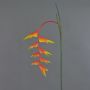Kunstblume Heliconia Blüte MEIHUA, orange-gelb-grün, 95cm, Ø30cm