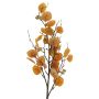 Kunstzweig Eukalyptus YURUO mit Blüten, orange, 90cm