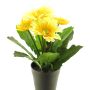 Künstliche Blume Gerbera XIAOOU im Dekotopf, gelb, 25cm