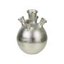 Tulpen Vase BELMIRA mit 5 Öffnungen, Aluminium, silber, 28cm, Ø20cm