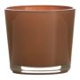 Pflanztopf aus Glas ALENA, toffee-braun, 19cm, Ø19cm