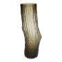 Bodenvase TIBBA in Baumstamm-Optik, Glas, taupe, 22x17x61,5cm