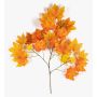 Kunst Ahorn Zweig SILVO, orange-gelb, 80cm