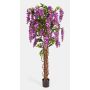 Deko Goldregen ARIANA, Echtstämme, mit Blüten, lila, 180cm