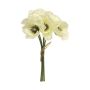 Künstliche Mohnblumen Bund XIONG, weiß, 30cm