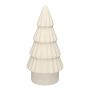 Deko Tannenbaum LOVRA, Terrakotta, weiß, 29cm, Ø14cm