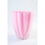 Tischvase BEA aus Glas, rosa, 17cm, Ø14cm