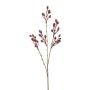 Künstlicher Zweig Heckenrose FRIMTE mit Hagebutten, burgunderrot, 55cm