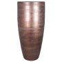 Große Keramik Vase THORAN mit Maserung, kupfer, 70cm, Ø32cm
